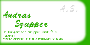 andras szupper business card